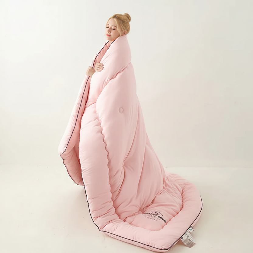 Wool Blend Quilt - Breathable All-Season Comfort