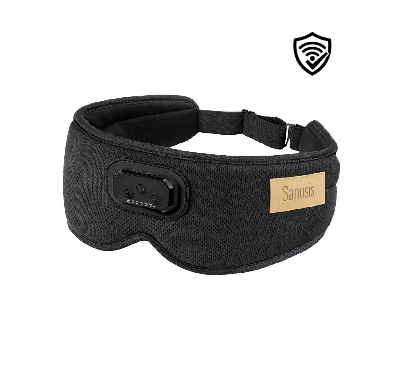 Sanosis Guardian - Wireless Sleep Mask Headphones with WaveShield and 3D Eye Comfort