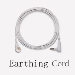 Earthing cord on a white background with text 'Earthing Cord'.